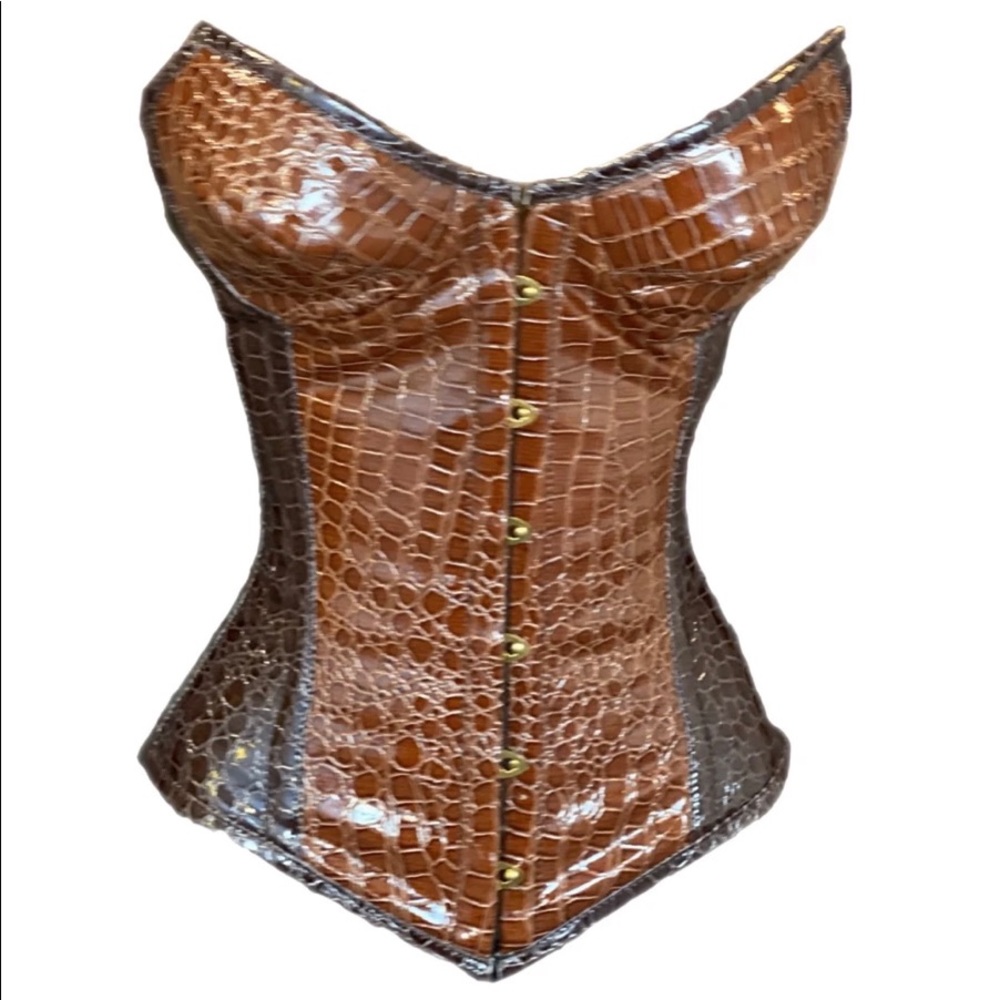 Crocodile Brown Corset